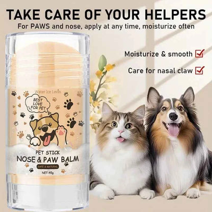 45g Pet Paw Care Cream Stick, Rich in Natural Plant Ingredients, Gently Moisturizes and Quickly Relieves Dry Paws, Cares for the Health of Pet Paws
