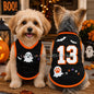 26 1PC Personalized Dog Jersey, Pet Halloween Pumpkin Lamp Dog Vest Puppy Dog Jersey, Halloween Dog Cat Vest