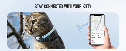 Fashion Anti-lost AirTag Cat Collar, Elastic Collar with Bell & GPS Tracking Holder Case for Cats Puppies（Tracker not included）