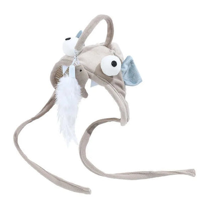 Interactive Cat Toys Cute Cat Hat with Toys
