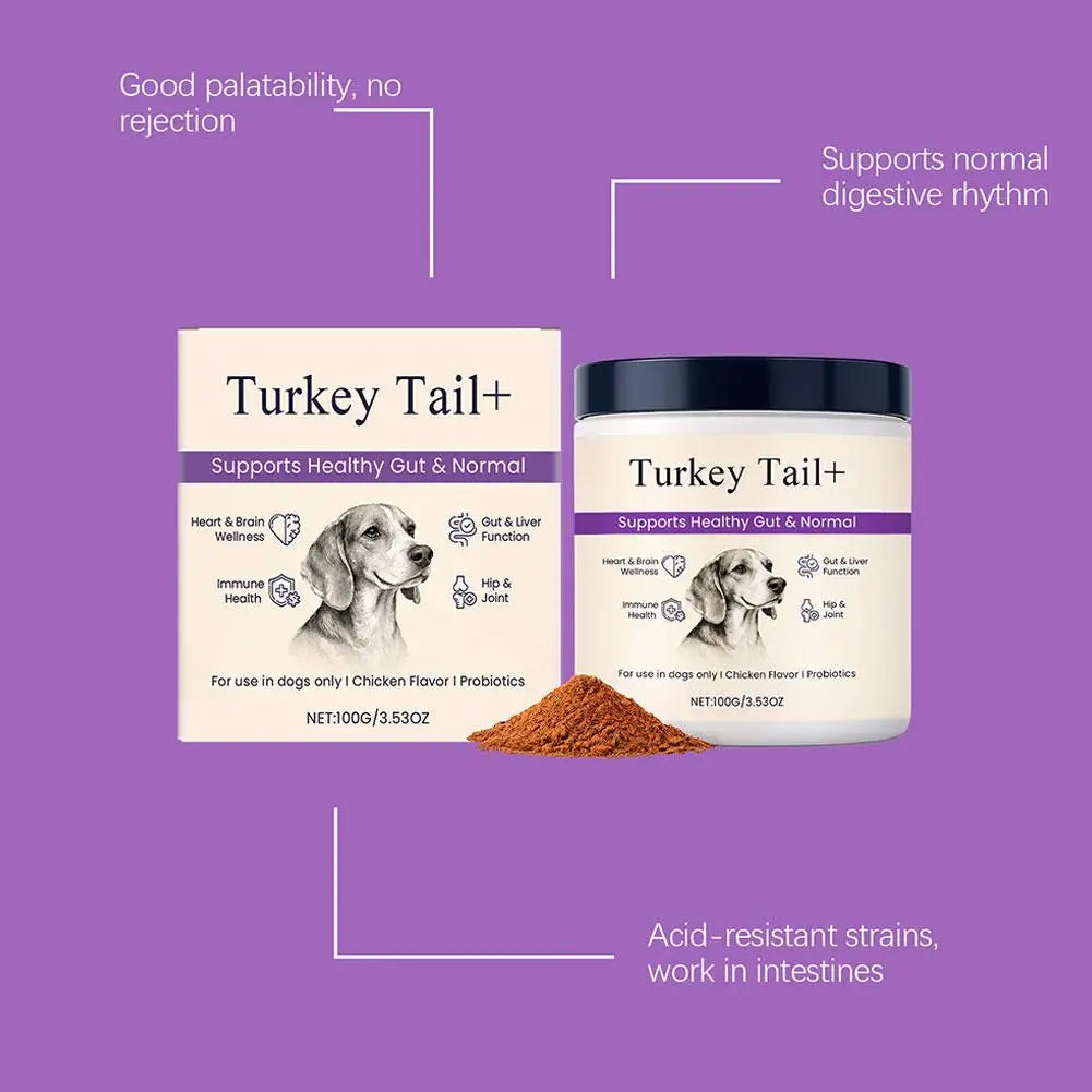 1/3PCS Dog Gut Health Powder 100g Probiotic Intestinal Support Bacon Flavor Chicken Meal Digestive Aid Joint Comfort Immune Care