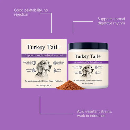 1/3PCS Dog Gut Health Powder 100g Probiotic Intestinal Support Bacon Flavor Chicken Meal Digestive Aid Joint Comfort Immune Care