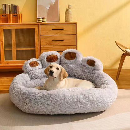 Dog Bed Winter Cat Pet Sofa Cute  Shape Comfortable Pet Sleeping Beds For Small Medium Large Soft Fluffy Cushion Dog Bed