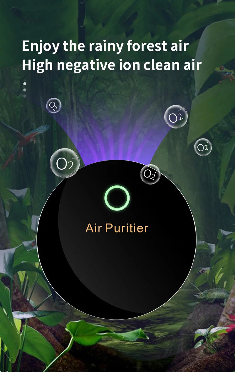 Air Purifier Negative Ion Filtration System Pet Carpet Bathroom Smoke Odor Deodorant Pet Odor Eliminator  Electronic Deodorizer