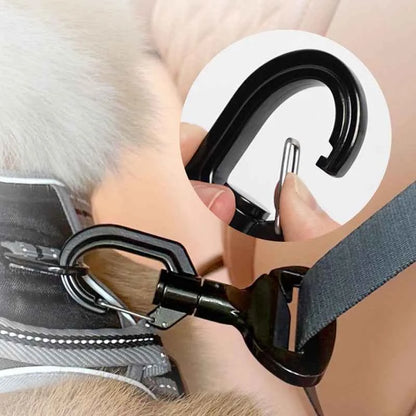 Portable Anti-Interference Pet Safety Belt Buckle Easy To Operate Durable Aluminum Alloy Car Seat Hook Dog Safety Accessories