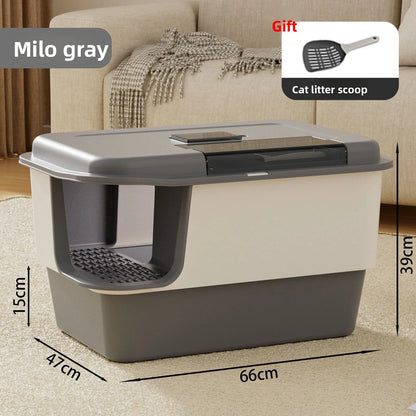 Cat Litter Box Self Cleaning Extra Large Closed Odor Control Anti Splash Corridor Style Covered Cat Toilet  Arenero Autolimpieza