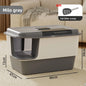 Cat Litter Box Self Cleaning Extra Large Closed Odor Control Anti Splash Corridor Style Covered Cat Toilet  Arenero Autolimpieza