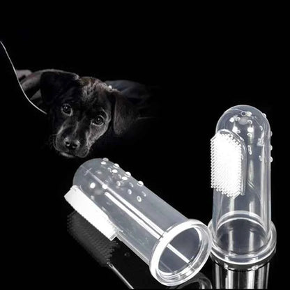5pcs Soft Finger Pet Toothbrush Teddy Dog Brush Off Bad Breath Tartar Teeth Care Dogs Cat Tooth Brush