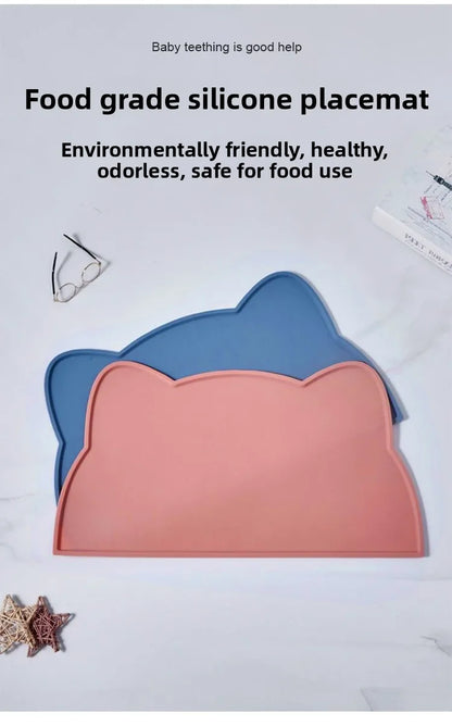 Anti-slip Silicone Pet Feeding Pad, Washable Food-grade Licking Pad, Suitable for Dogs and Cats As A Leak-proof Pad