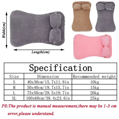 Full Filling Medium Dog Bed Winter Warm Small Cat Sofa Mat Elastic Puppy Kennel Dog Sofa Mat Accessories with Detachable Pillow