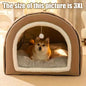 All-In-One Pet Shelter for Cats And Dogs | Dual-Function Design (Cat Bed + Dog House) with Play Ball | Convenient Handle for Eas