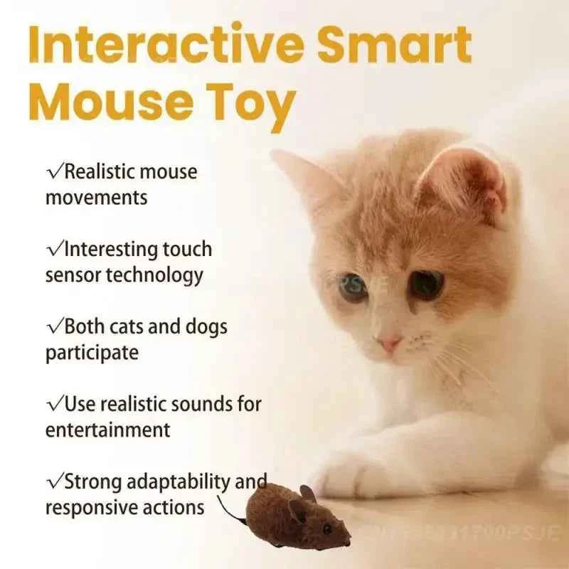 Smart Pet Toys Responsive Action Pleasure Fun and Exciting Pet Toys Smart Mouse Toy Popular Toys Best Seller Pet Interaction