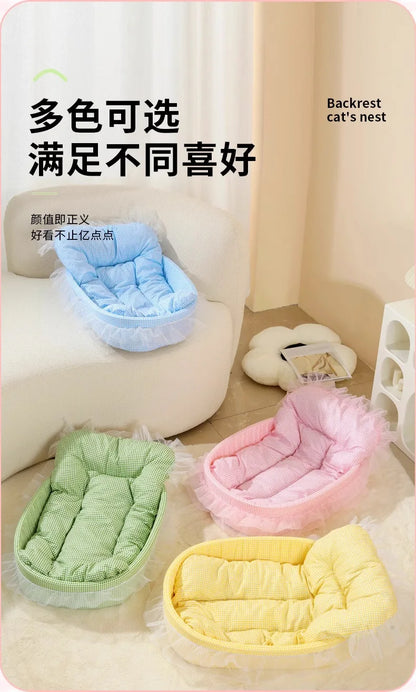 Macaron dog bed pet kennel kennel four seasons universal winter dopamine cat nest deep sleeping nest pet supplies spot