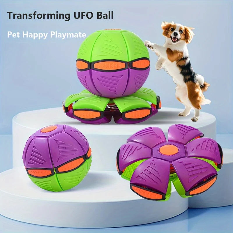 1pc Deformed UFO UFO Dog Toy - Durable Plastic Interactive Pet Playmate, Suitable for Training and Behavior
