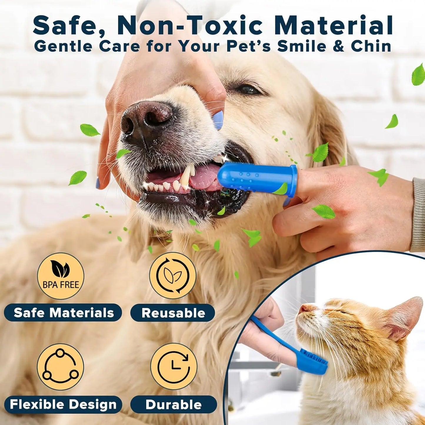 6PCS Pet Grooming Kit for DogsCats  Dog Washing Gloves Bath Brush Bath Gloves Shampoo Brush Pet Grooming Gloves Bath Supplies