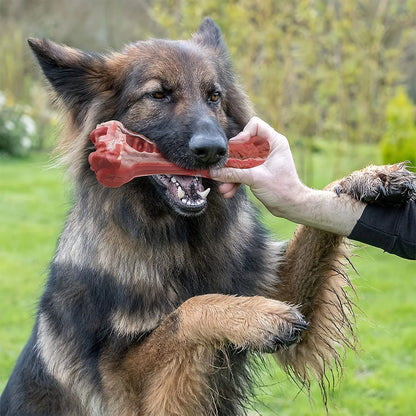 Silicone dog bite toy, natural rubber non-toxic, suitable for strong biting dogs, interactive cleaning of teeth bones,