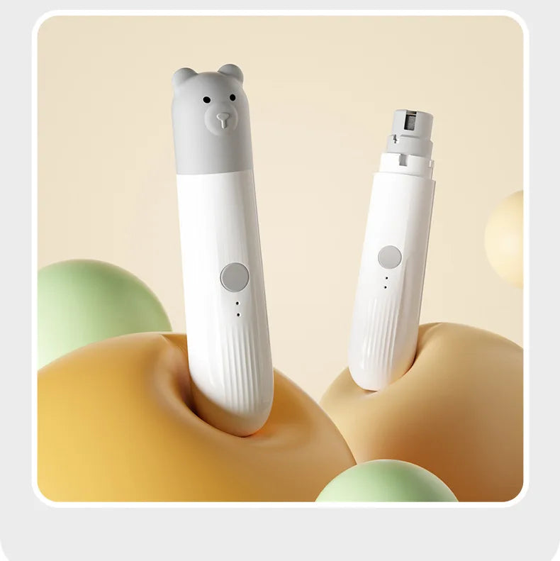 Popular Pet Electric Nail Grinder with Led Light to Illuminate the Blood Line, Suitable for Cats and Dogs, Electric Nail Clippers, USB Charging, Two-Speed Adjustment