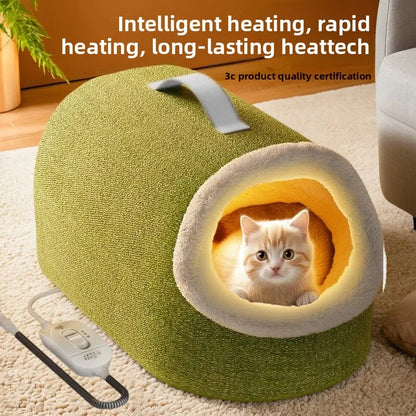 Heating Cat House, Cat Nest, Electric Blanket, Winter Warmth, Closed Temperature Control, Cat Safety Nest, Pet Sleeping Supplies