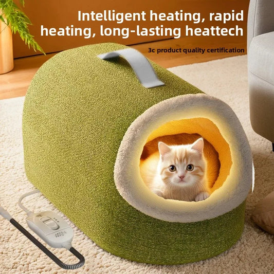 Heating Cat House, Cat Nest, Electric Blanket, Winter Warmth, Closed Temperature Control, Cat Safety Nest, Pet Sleeping Supplies