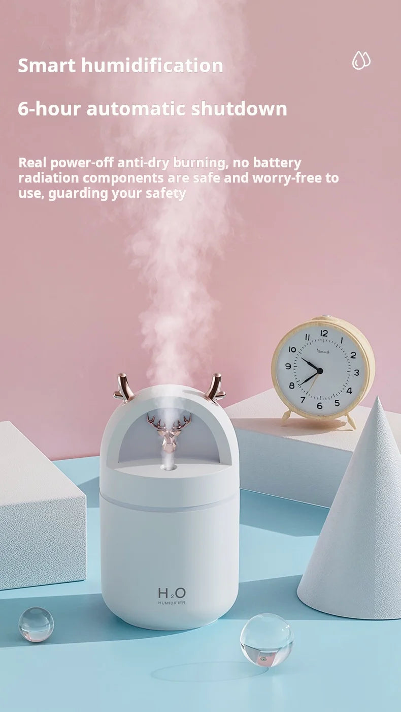 Mini Cute Pet Desktop Humidifier USB Small Car Air Freshener Bedroom Air Humidifier Portable Home Office Aromatherapy Device