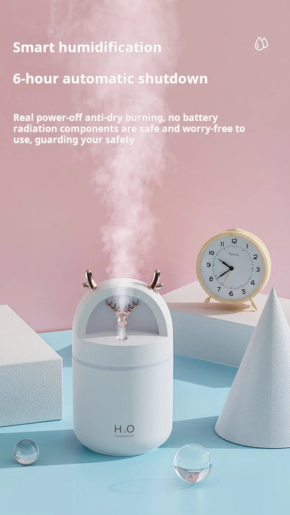 Mini Cute Pet Desktop Humidifier USB Small Car Air Freshener Bedroom Air Humidifier Portable Home Office Aromatherapy Device