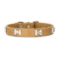 New Bone Leather Durable Pet Dog Collars Puppy Pug Collars for Small Large Dog Puppy Neck Collar GXQ13