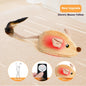 Cat Mouse Interactive Plush Toys LED Glow Electric Telecontrol Auto Rechargeable Pet Moving Mice Toy Realistic Kitten