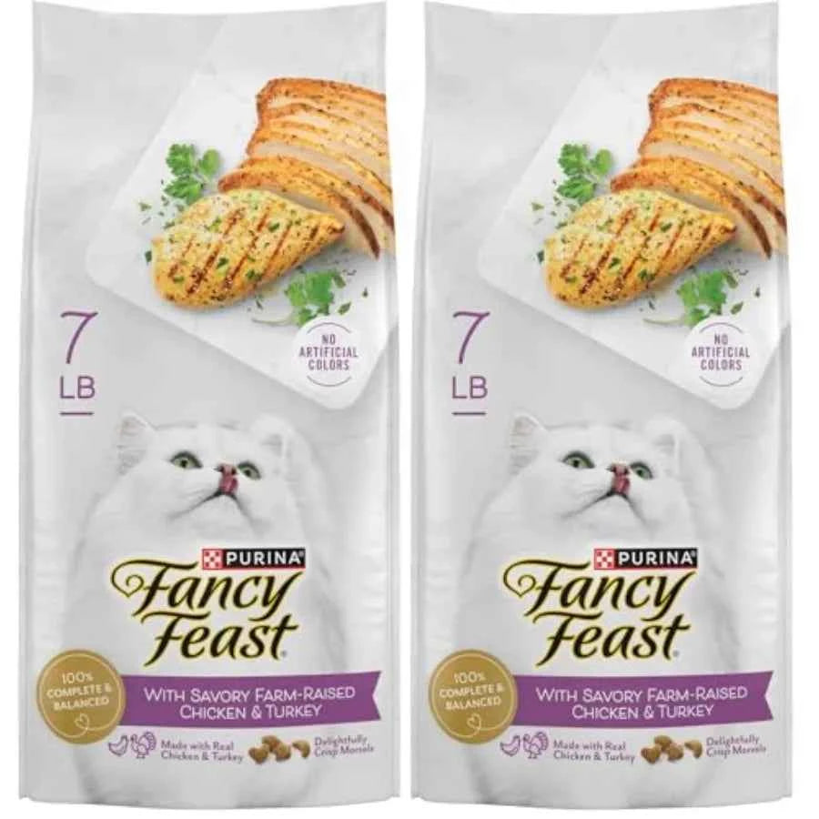 PURINA Dry Cat Food with Savory Chicken and Turkey - 7 lb. Bag Pack of 2
