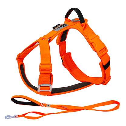 SMALL COMBINATION Large Dog Collar Harness and Leash Sets No pull Reflective Medium dog chest vest Pet German Shepherd Training