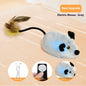 Cat Mouse Interactive Plush Toys LED Glow Electric Telecontrol Auto Rechargeable Pet Moving Mice Toy Realistic Kitten