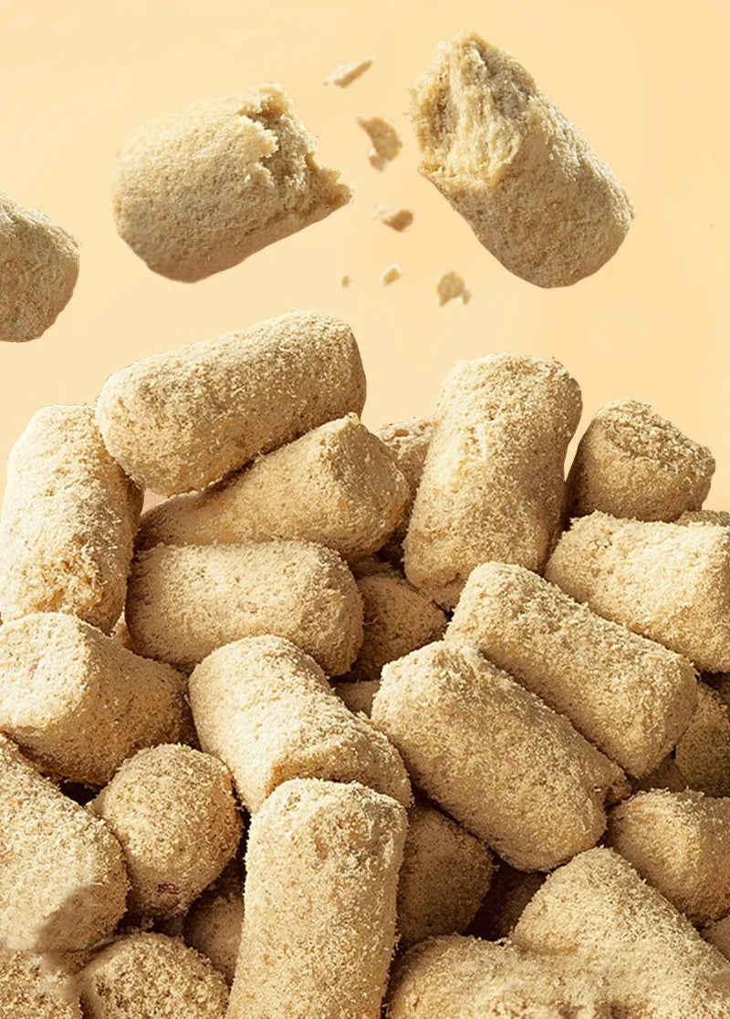 Cat Dog Snacks Freeze-dried Salmon Beef Rabbit Ostrich Meat Raw Bone Meat Mixed With Grain Protein Fresh Meat Pet Supplies