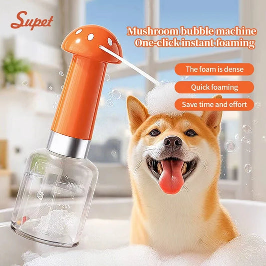 Electric Automatic Foam Machine,Rechargeable Shampoo Dispenser for Dog and Cat Bathingz,Pet Accessories,Household Clean,Bathroom