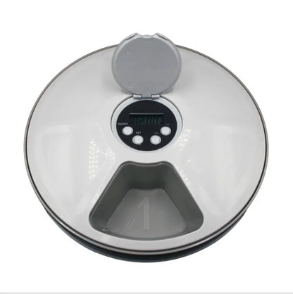 Pet Automatic Feeder Food Timing Dispenser Portion Control Detachable Dogs Cats Anti Slip With Voice Recorder Dry Wet Food