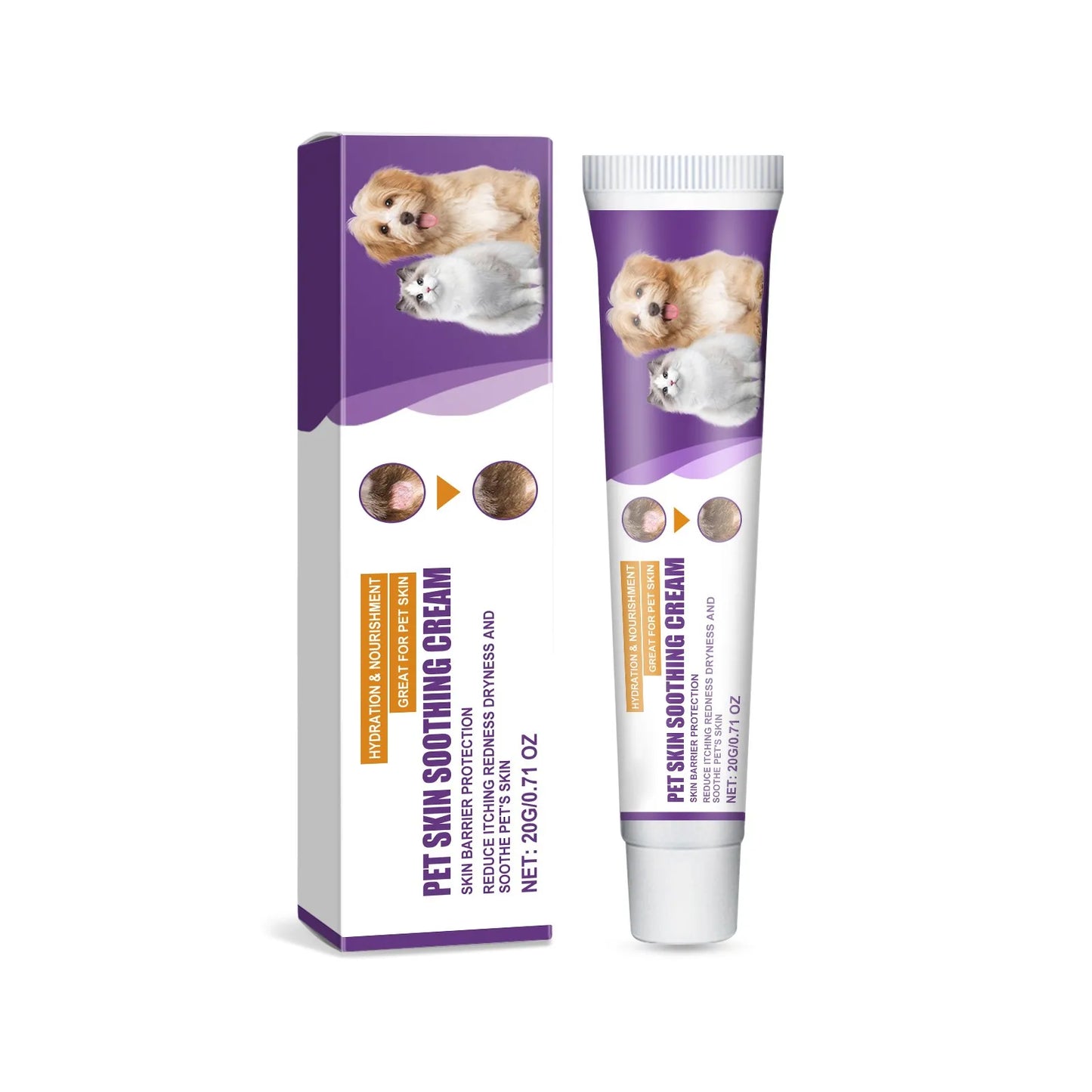 Pet Skin Care Cream Dry Itchy Skin Soothing Lotion For Dogs And Cats Itchy Skin Relief Cream For Cats Paw Lotion Soothing Balm