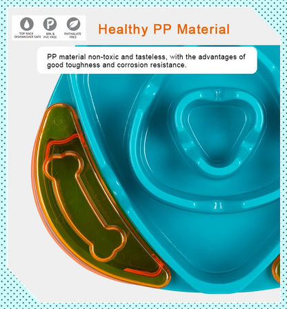 Truelove Pet Dog Slow Feeder High Quality Durable Non Slip Eco-friendly Plastic Protect Cat Dog Cervical Spine Food Bowl TLT2602