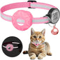 GPS Cat Collar Cats Accessories Cats Airtag Collar with QR ID Pet Tag Reflective Anti-Lost Tracker Air Tag Holder Kitten Collar