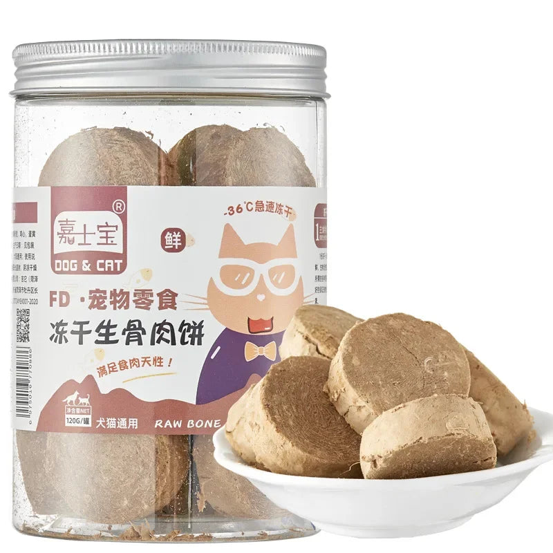 Pet Freeze Dried Chicken Breast Salmon Eel Duck Meat Beef Liver Yolk Granules Rich Nutrition Dog Fat Long Meat Food Cat Snacks
