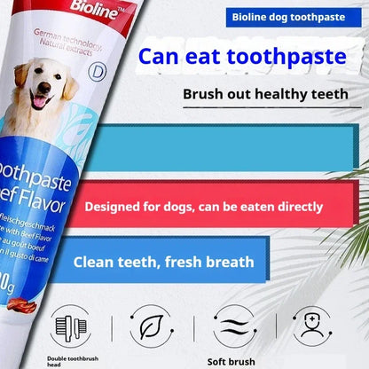Pet Dog Toothpaste, Beef, Chicken Flavor, A Variety of Flavors, Pets Do Not Reject Oral Cleaning Care, Pet Toothpaste