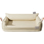 Large Dog Bed Leather Soft Plush Donut Snuggly Warm Cozy Pet Mat for Small to Extra Extra Large Dogs Rectangle Shape