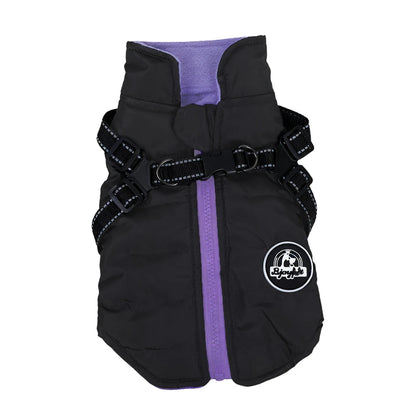 Dog cotton coat Thickened dog cotton coat Chest and back integrated cotton vest Winter dog clothes