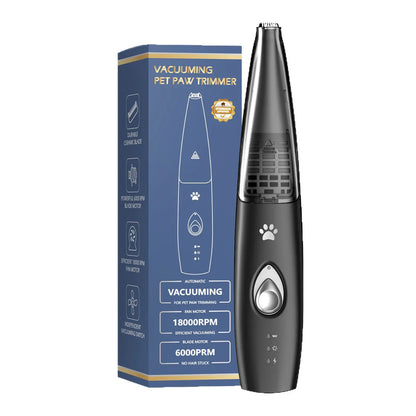 Pet Paw Trimmer for Dog Cat with Vacuum Suction Professional 2 Modes Cordless Electric Dog Grooming Clippers for Cats Paws Face