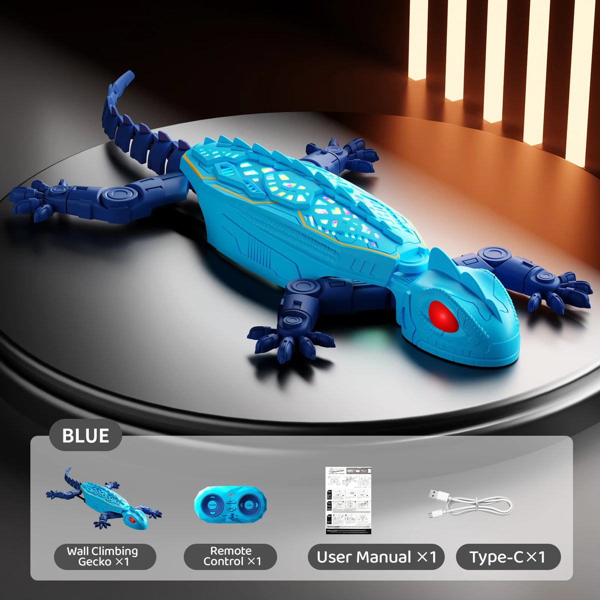 Simulated Gecko Climbing Remote Control, Ceiling and Floor Crawling Electric Toys, Birthday Gifts for Boys and Girls