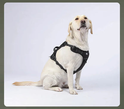 Reflective Dog Harness Tactical Training No Pull Medium Large Dog Vest Adjustable Safety Lead Military Running Pet Harnesses
