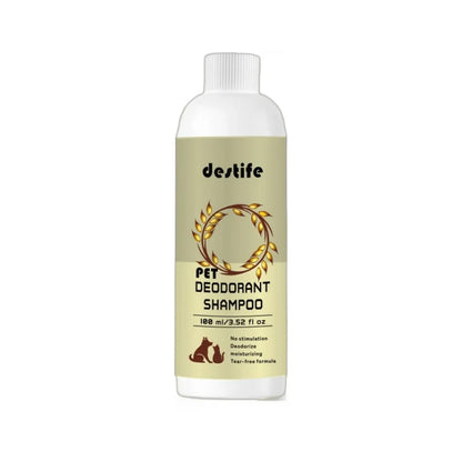 New Cat Dog Shampoo Bath Body Wash Conditioner 3-in-1 Oatmeal Flavour Leave Scent Fragrance Deodorizing Pet Cleaning Products