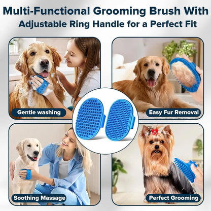 6PCS Pet Grooming Kit for DogsCats  Dog Washing Gloves Bath Brush Bath Gloves Shampoo Brush Pet Grooming Gloves Bath Supplies