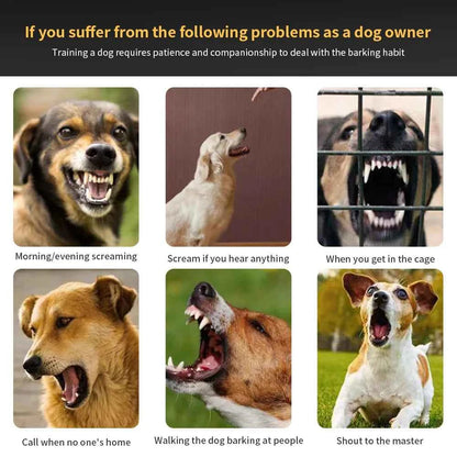 Dog Training Collar Anti-barking Collar Automatic Anti Bark Dog Collar USB Rechargeable Dog Trainer Electric Shock Beep