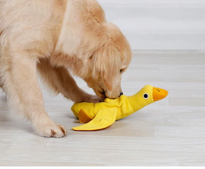 Quacky Delight Snack Dispenser - Squeak Toys for Puppy Training, Interactive Play,  Mental Stimulation - Durable, Easy-to-Clean