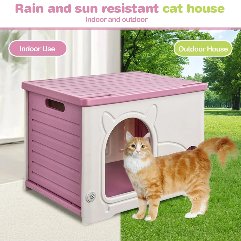 Home Waterproof Winter Warm Shelter Stray Cat dog House Washable Pet Cave Sleeping Beds for Small Dog Puppy Supplies