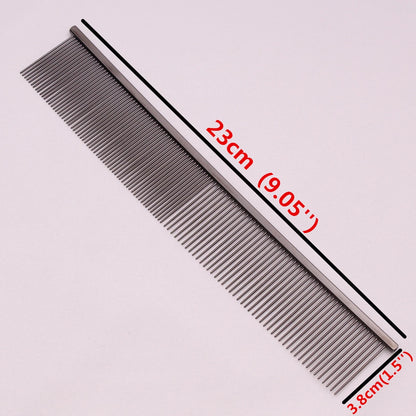 Copper Dog Grooming Combs Pet Boundary Knot Massage Tools Professional Salon Cat Hair Cleaning Crescent High Low Teeth 7817#