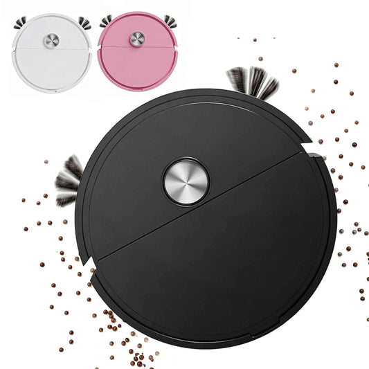 3 In 1 Multi Function Sweeping Cleaners Lightweight Compact Car Robot Vacuum Automatic Obstacle Avoidance for Car&Home Cleanings